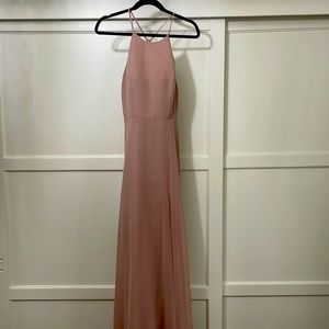 Jenny Yoo - Whipped Apricot Luxe Chiffon- Kayla -size 6